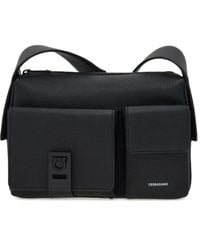Ferragamo - Leren Schoudertas - Lyst