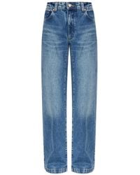 Emporio Armani - J4J Logo-Patch Wide-Leg Jeans - Lyst
