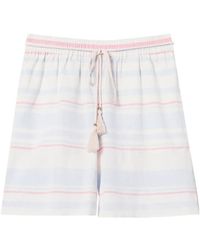 Twinset - Striped Drawstring Shorts - Lyst
