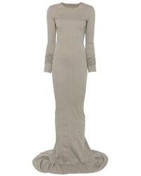 Rick Owens - Exposed-Seam Long-Sleeved Maxi Dress - Lyst
