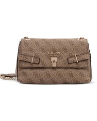 Guess - Monogram-Pattern Shoulder Bag - Lyst