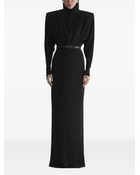 Mugler - Open Back Long Sleeve Dress - Lyst