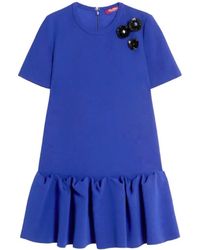 Max Mara - Ruffled Short-Sleeve Dress - Lyst