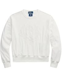 Polo Ralph Lauren - Felpa Con Logo Ricamato - Lyst