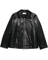 Sportmax - Leren Jack - Lyst