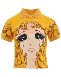 Pushbutton - Graphic-Print Polo Shirt - Lyst