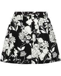 Maje - Florale Shorts aus Bio-Baumwolle - Lyst