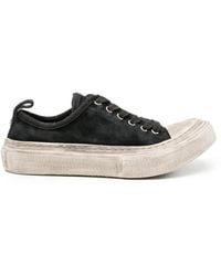 Ann Demeulemeester - Distressed-Effect Lace-Up Sneakers - Lyst