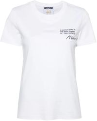 Moschino - T-Shirt With Print - Lyst