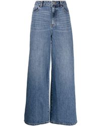 Self-Portrait - Weite High-Rise-Jeans - Lyst