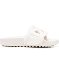 Tod's - Sandalias con detalle del logo y abertura - Lyst