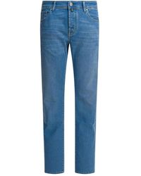 Jacob Cohen - Cotton-Blend Straight-Leg Jeans - Lyst