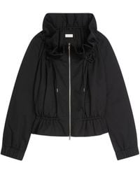 Dries Van Noten - Ruffled-Neck Zip-Up Jacket - Lyst