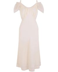 Rabanne - Tie-Detail Midi Dress - Lyst