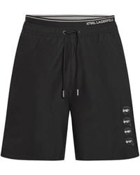 KARL LAGERFELD - Ikon Fusion Medium Boardshorts - Lyst
