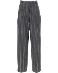IRO - Pantalones A Rayas Con Lentejuelas - Lyst