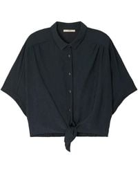 Sessun - Alfassa Button-Fastening Knot-Detail Shirt - Lyst