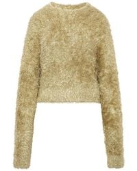 Noir Kei Ninomiya - Lamé-Effect Sweater - Lyst