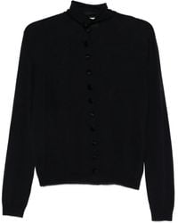 KHAITE - High-Neck Buttoned Cardigan - Lyst
