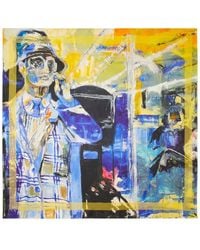 Stuart Weitzman - X Kidsuper Artwork Silk Scarf - Lyst