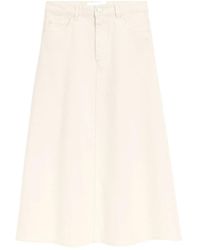 Ami Paris - Langer Rock Mit Tiefem Sitz - Lyst