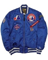 KTZ - X Alpha Industries Montreal Expos Reversible Bomber Jacket - Lyst