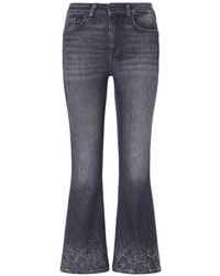 Liu Jo - Bootcut Jeans With Rhinestones - Lyst