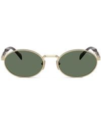 Prada - Oval-Frame Sunglasses - Lyst