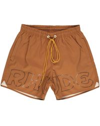 Rhude - Logo-print Swim Shorts - Lyst