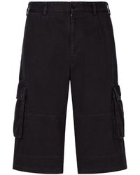 Dolce & Gabbana - Cotton Bermuda Shorts - Lyst