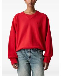 Stine Goya - Logo-Embroidered Ribbed-Trim Sweater - Lyst