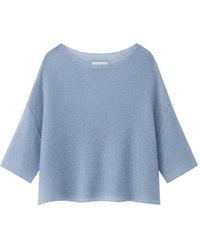 LU REN - Benen Fine-Knit Boat-Neck Sweater - Lyst