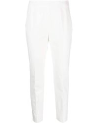 Peserico - Cropped Tapered-leg Trousers - Lyst