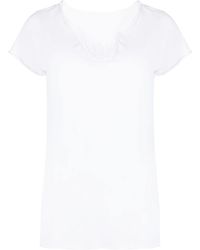 Zadig & Voltaire - Amour Crystal-embellished Henley T-shirt - Lyst