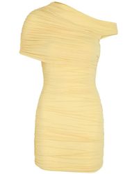Ronny Kobo - Ruched One-Shoulder Mini Dress - Lyst