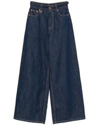 Zimmermann - High-Waisted Wide-Leg Jeans - Lyst