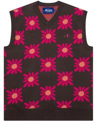 AWAKE NY - Floral-Pattern V-Neck Vest - Lyst