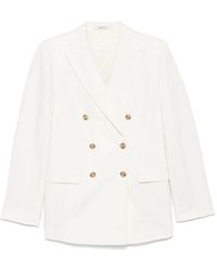 Calvin Klein - Tech Texture Waistcoat With Peak Lapels And Flap Pockets - Lyst