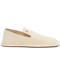 Jil Sander - Square-toe Leather Loafers - Lyst