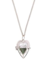 CAPSULE ELEVEN - Heart-Pendant Emerald Necklace - Lyst