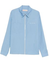 Marni - Overhemd Met Logoprint - Lyst