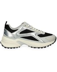 Calvin Klein - Metallic-Effect Panelled Sneakers - Lyst