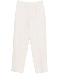 Lardini - Elastic-Waistband Trousers - Lyst