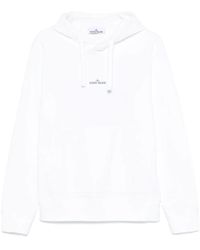 Stone Island - Logo-Print Hoodie - Lyst