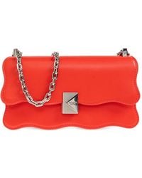 Kate Spade - Mini Deco Wavy Scalloped-Edge Leather Cross Body Bag - Lyst