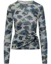 Coperni - Floral-Print Long-Sleeves Top - Lyst