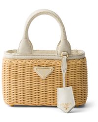 Prada - Bolso shopper Wicker mini - Lyst