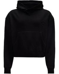 JW Anderson - Logo-Embroidered Organic Cotton Hoodie - Lyst