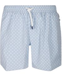 Fedeli - Short De Bain À Fleurs - Lyst