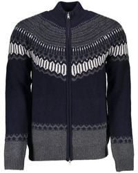 GANT - Cardigan Fair Isle À Fermeture Zippée - Lyst